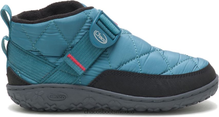 chacos azul glaciar paseo infantil grande puff niños ZXFX08238 Chaco azul glaciar